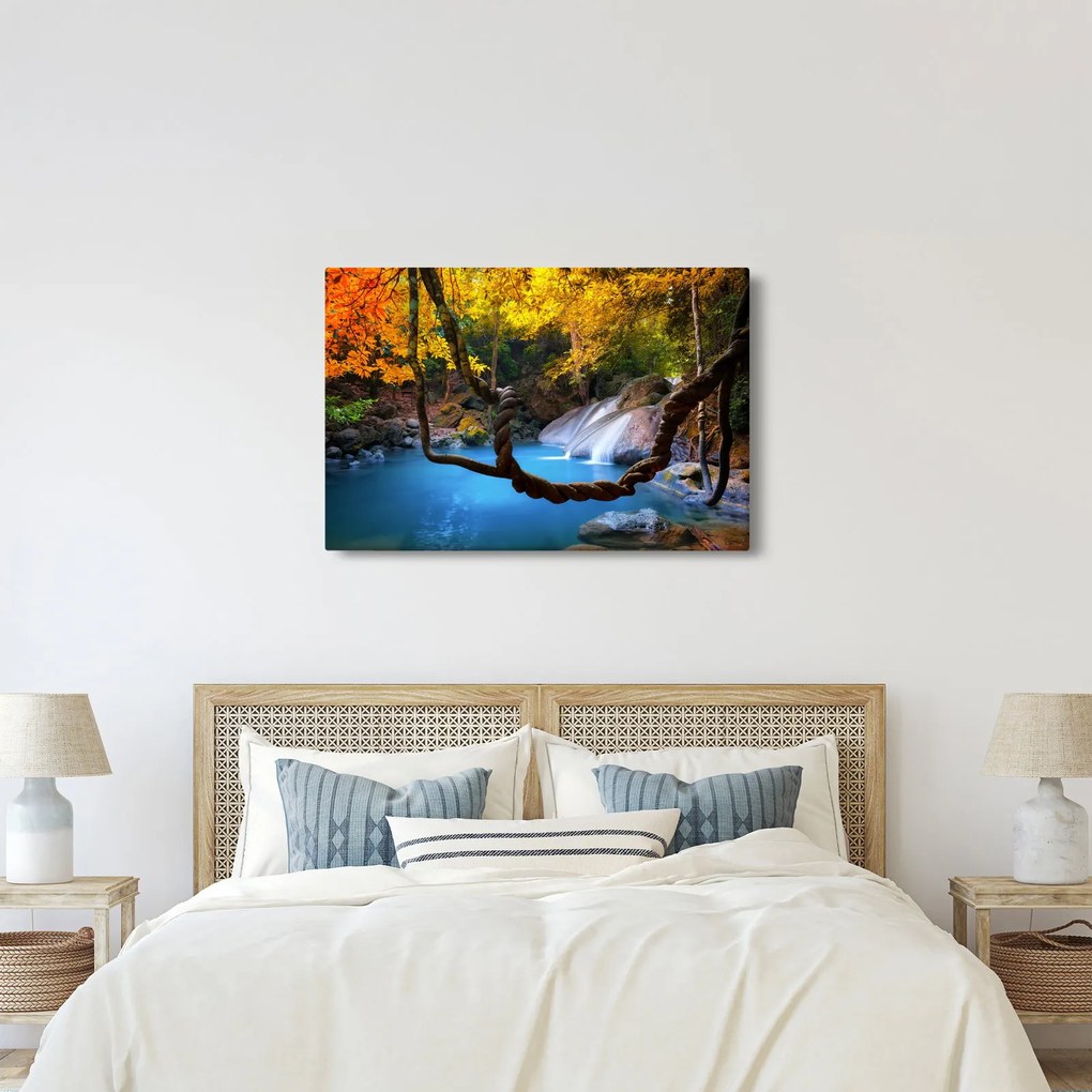 Kép - Vízesések Ázsiában (90x60 cm)