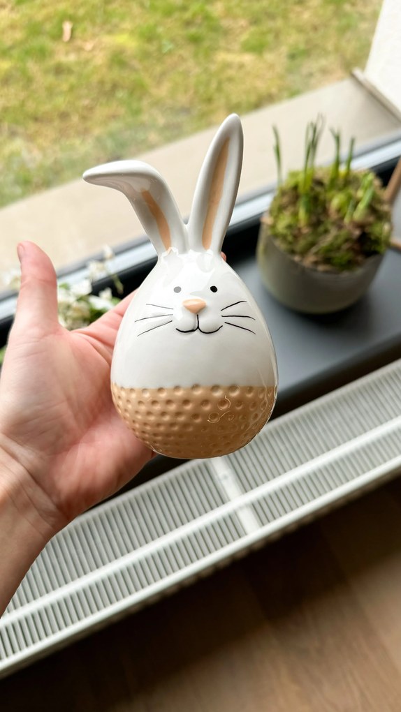 Fehér kerámia nyúl CERAMIC RABIT - különféle változatok