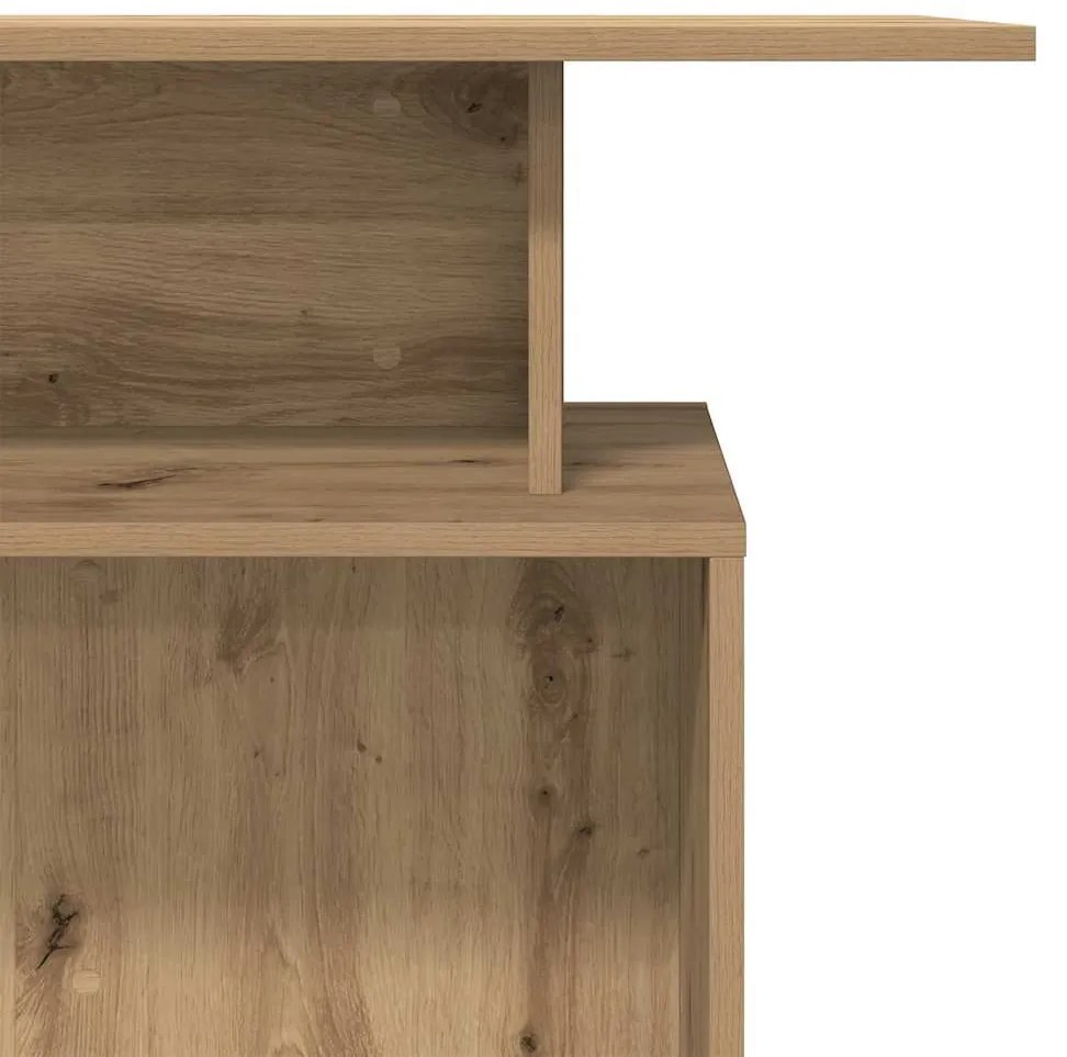 recepciós pult kézműves tölgy 100x40x104 cm szerelt fa
