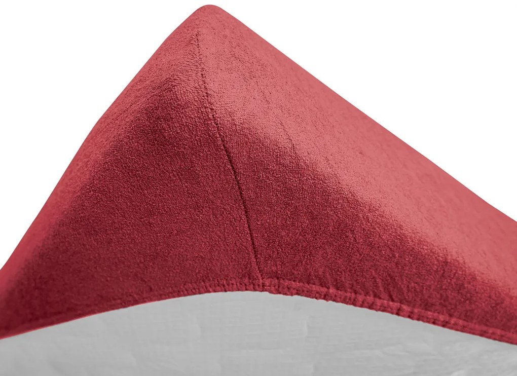 Frottír lepedő kiságyba vörös 60x120 cm