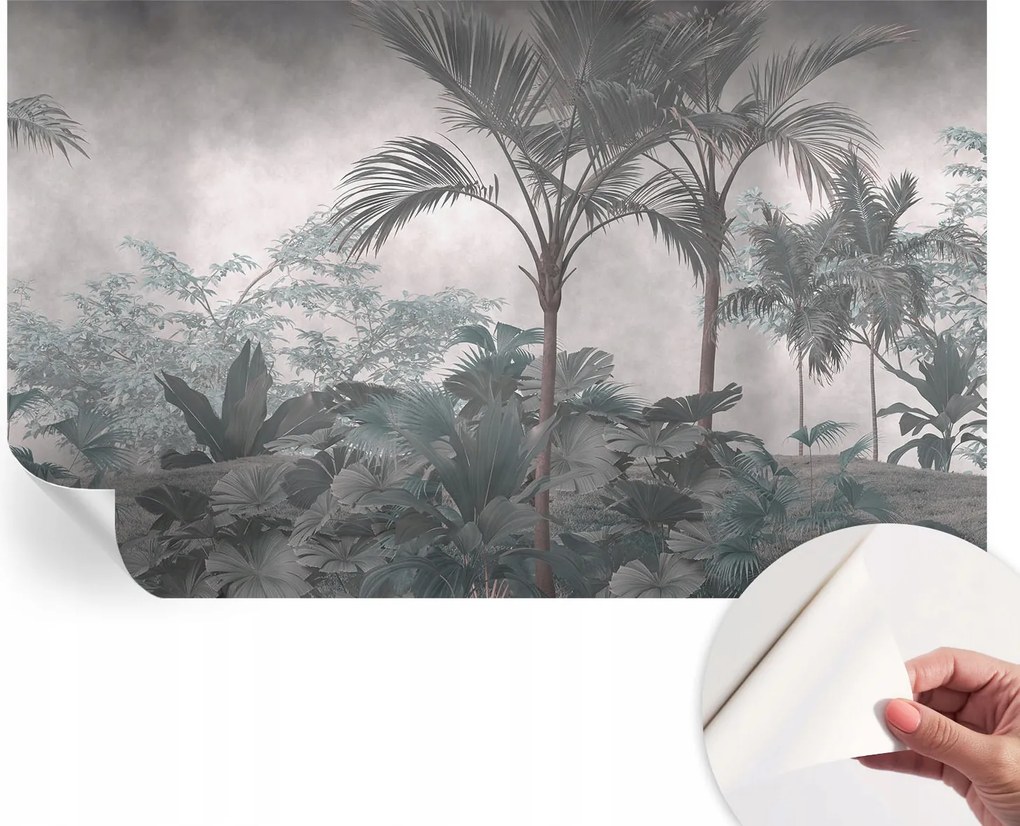 Öntapadós tapéta Fali furnér 3D hatás Egzotikus természet 416x254 cm