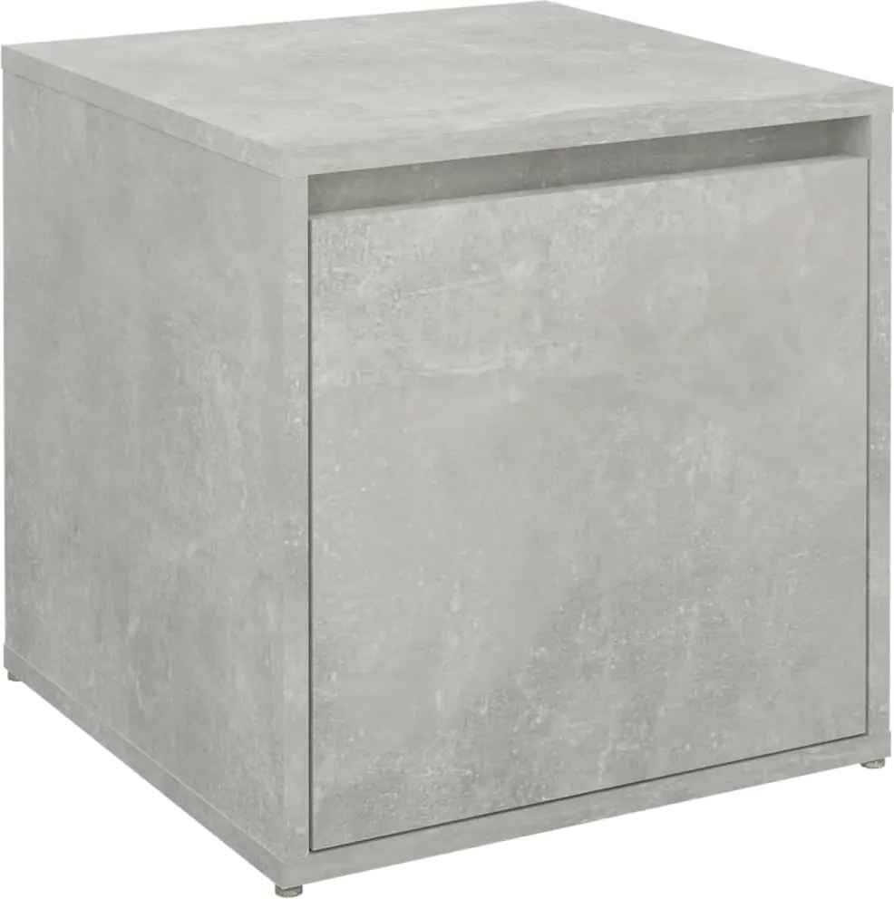 vidaXL betonszürke szerelt fa tárolódoboz 40,5 x 40 x 40 cm