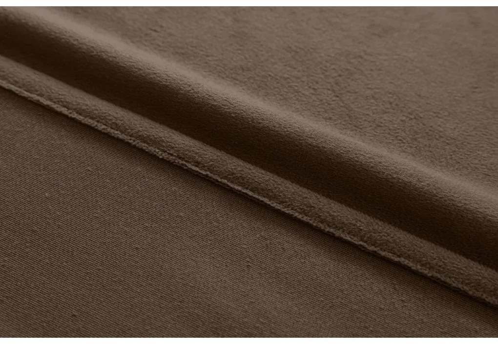 Barna sötétítő függöny VELVET 140x270 cm Felfüggesztés: Hullámos sínszalag