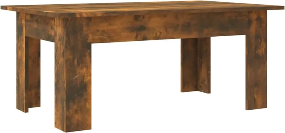 vidaXL füstös tölgy színű szerelt fa dohányzóasztal 100 x 60 x 42 cm
