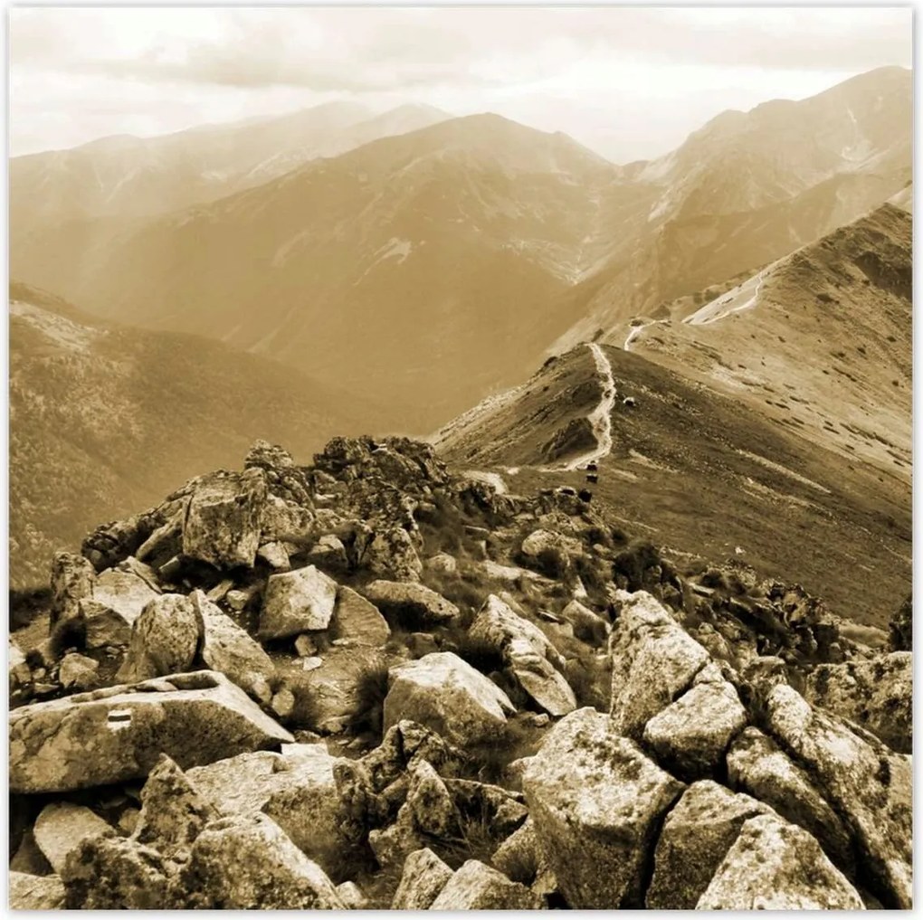 Poszterek 30x30 Tátra Lengyel hegyek Kilátás