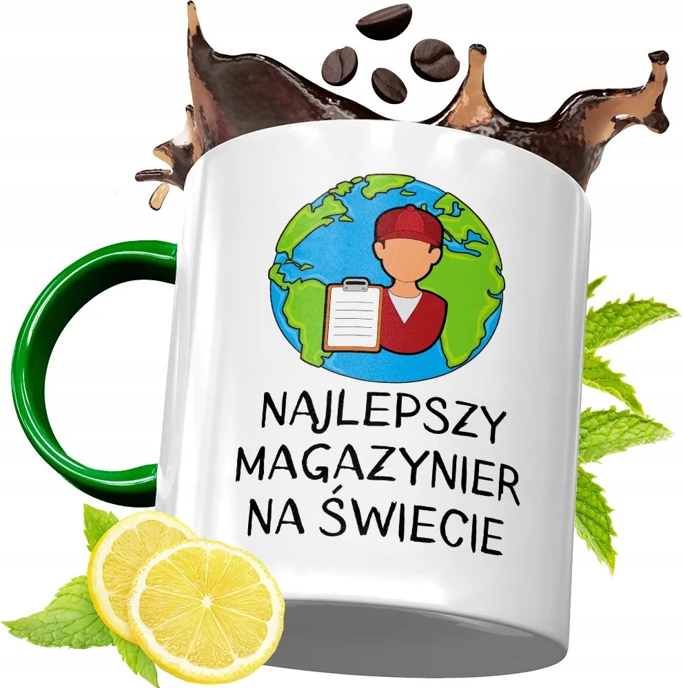 Zöld Bögre Raktárosnak Születésnapra Ajándék fényképes nyomtatással