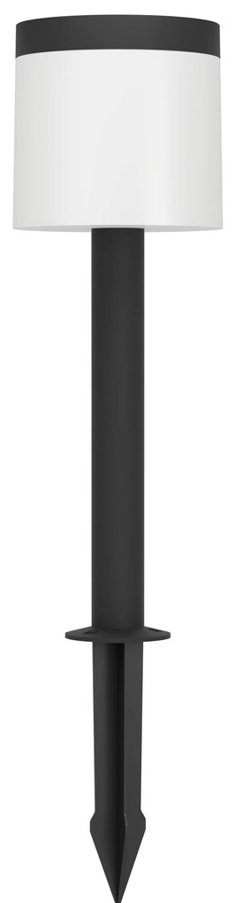 EGLO PANTELE LED NAPELEMES ÁLLÓ LÁMPA 7,8W 240LM 3000K IP44 MOZGÁSÉRZÉKELŐS 81,6X16,3CM FEKETE