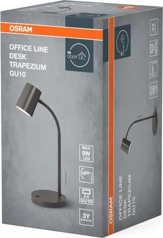 Osram - Asztali lámpa DESK LINE 1xGU10/9W/230V szürke