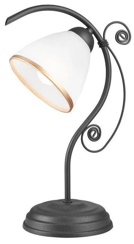 Asztali lámpa RETRO II 1xE27/60W/230V antracit