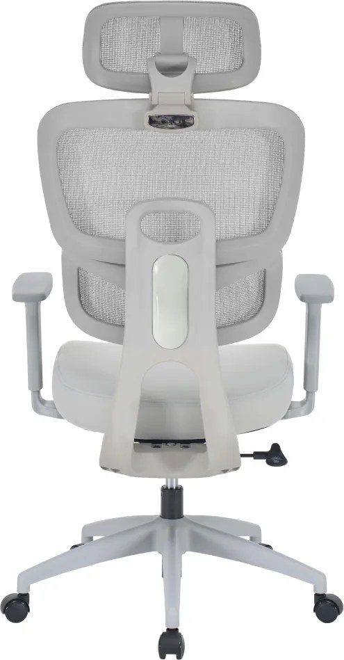 Irodai szék, világosszürke/szürke, teherbírás 150 kg, ERMEN