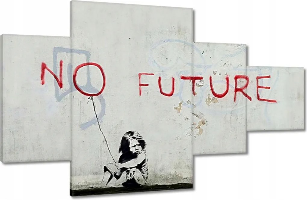 Képek 130x80 No Future Banksy Fiú