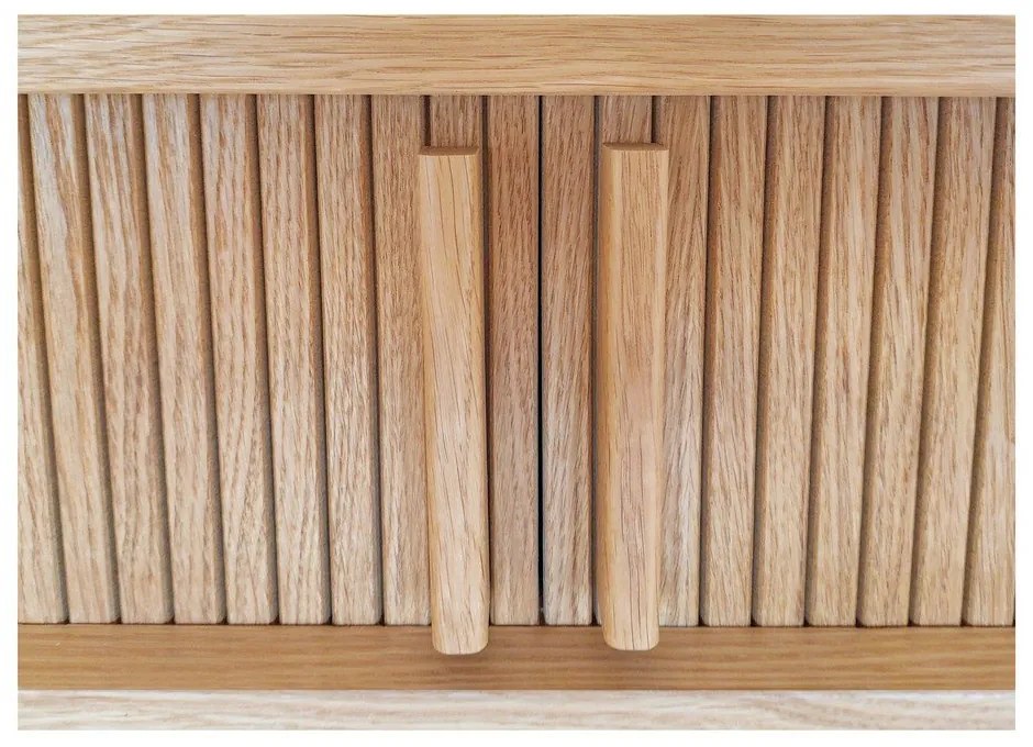 Dohányzóasztal tölgyfa dekorral 58x107.5 cm Rove – Woodman