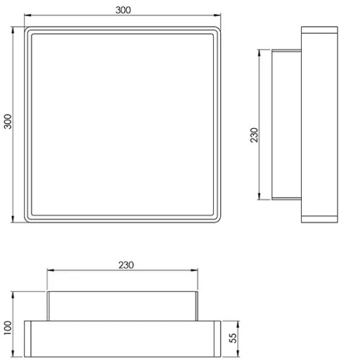 Fabas 3233-65-102 - Ipari világítótest OBAN 2xE27/30W/230V IP65