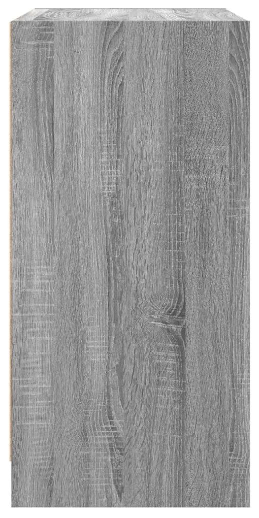 vidaXL szürke sonoma színű kisszekrény üvegajtókkal 68 x 37 x 75,5 cm