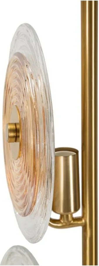 Aranyszínű asztali lámpa üveg búrával (magasság 63 cm) Venice – Mauro Ferretti