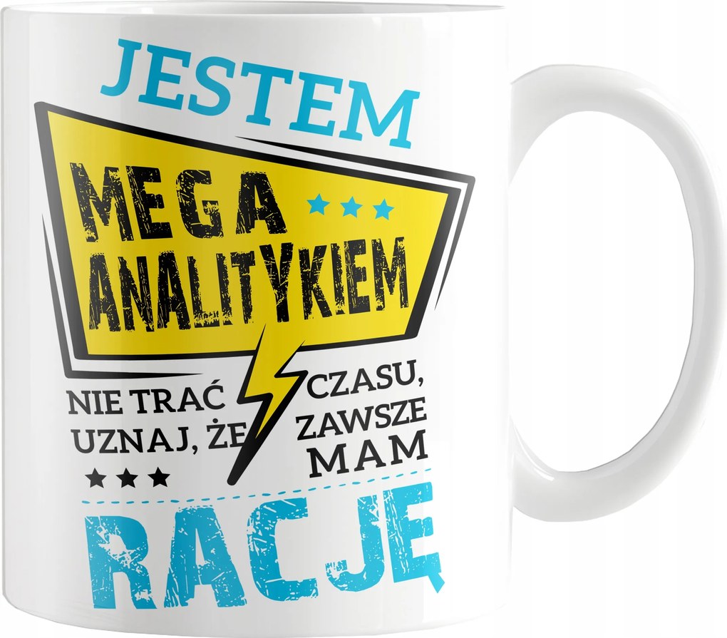 Nyomott Mintás Bögre Ajándék Elemzőnek Elemző Vagyok