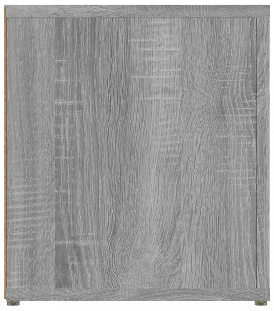 szürke sonoma színű szerelt fa TV-szekrény 80x31,5x36 cm