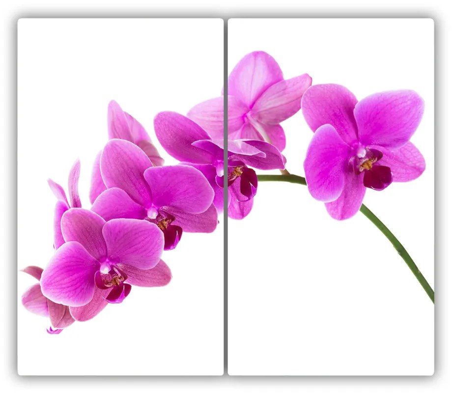 Üveg vágódeszka rózsaszín orchidea 60x52 cm