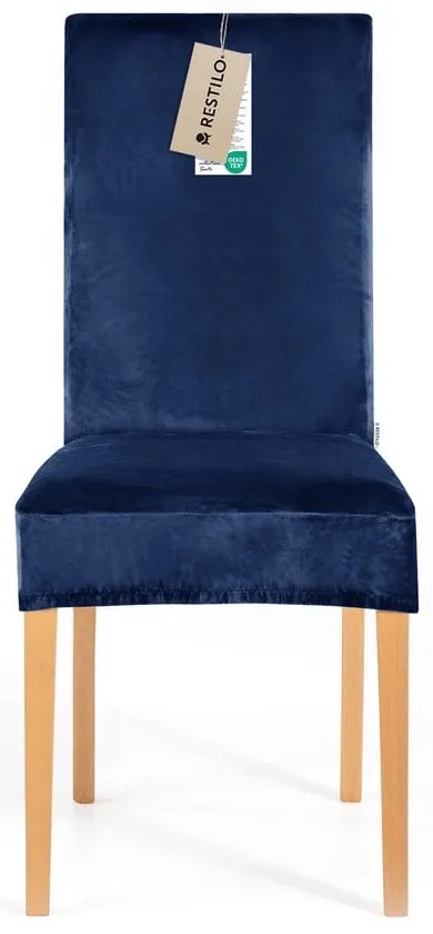 Kék gumis szék huzat szett 4 db-os 48 cm Sento – Restilo