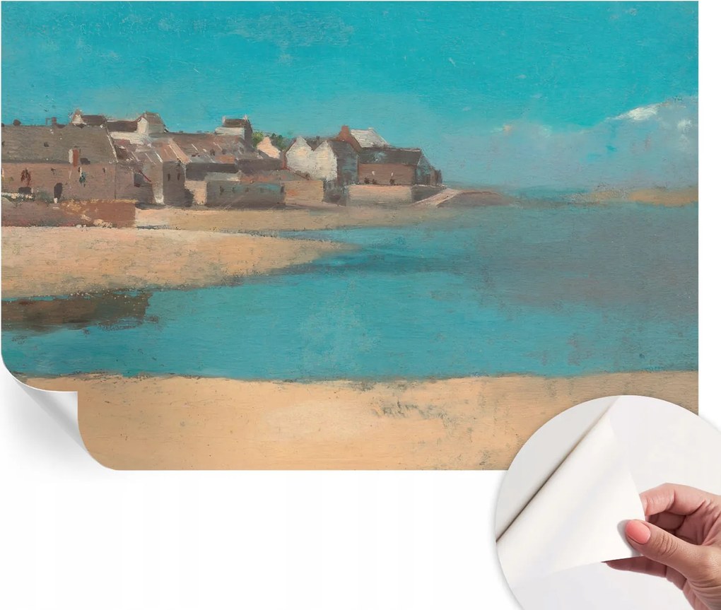 Fotótapéta Fali tapéta Hálószobába és Nappaliba Csendes falu 104x70 cm