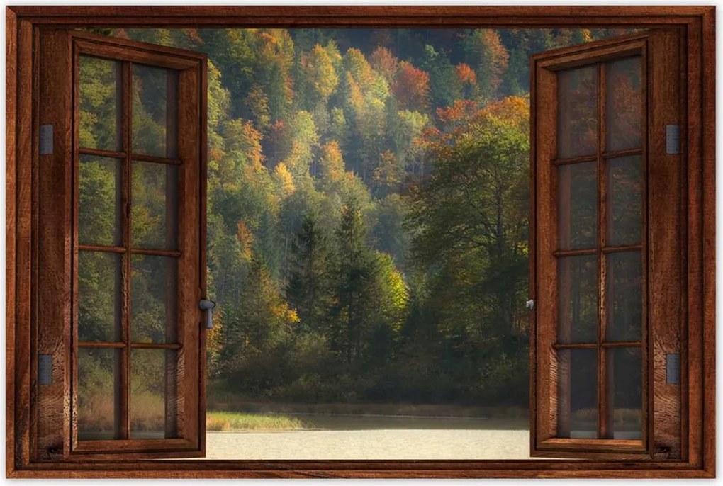 Poszterek 120x80 Erdei táj Kilátás