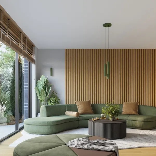 Brilagi - LED fali lámpa CRESTO 2xGU10/10W/230V 20 cm zöld