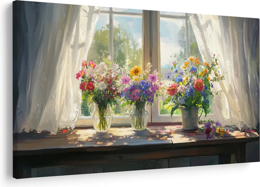 Kép - Csokor az ablaknál (90x60 cm)