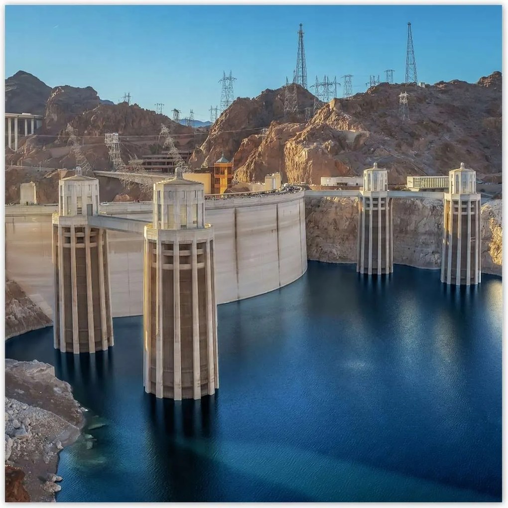 Poszterek 100x100 Gát Tájkép