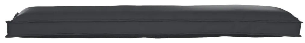 Raklap párna készlet 2 pcs Fekete 150 x 40 x 8 cm szövet