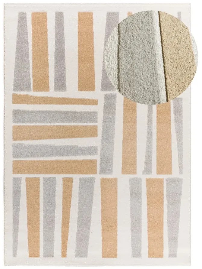 Világosszürke-krémszínű szőnyeg 160x230 cm Flora – Universal