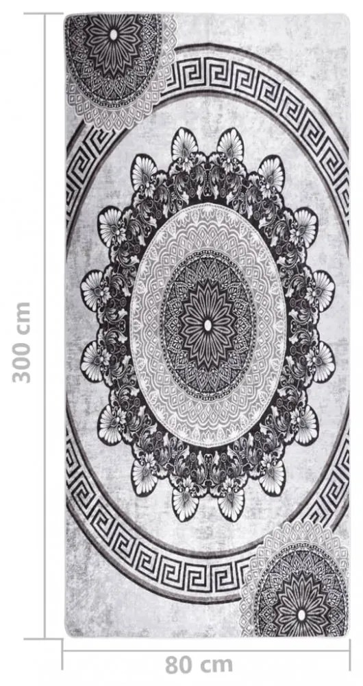 mintás csúszásmentes mosható szőnyeg 80 x 300 cm