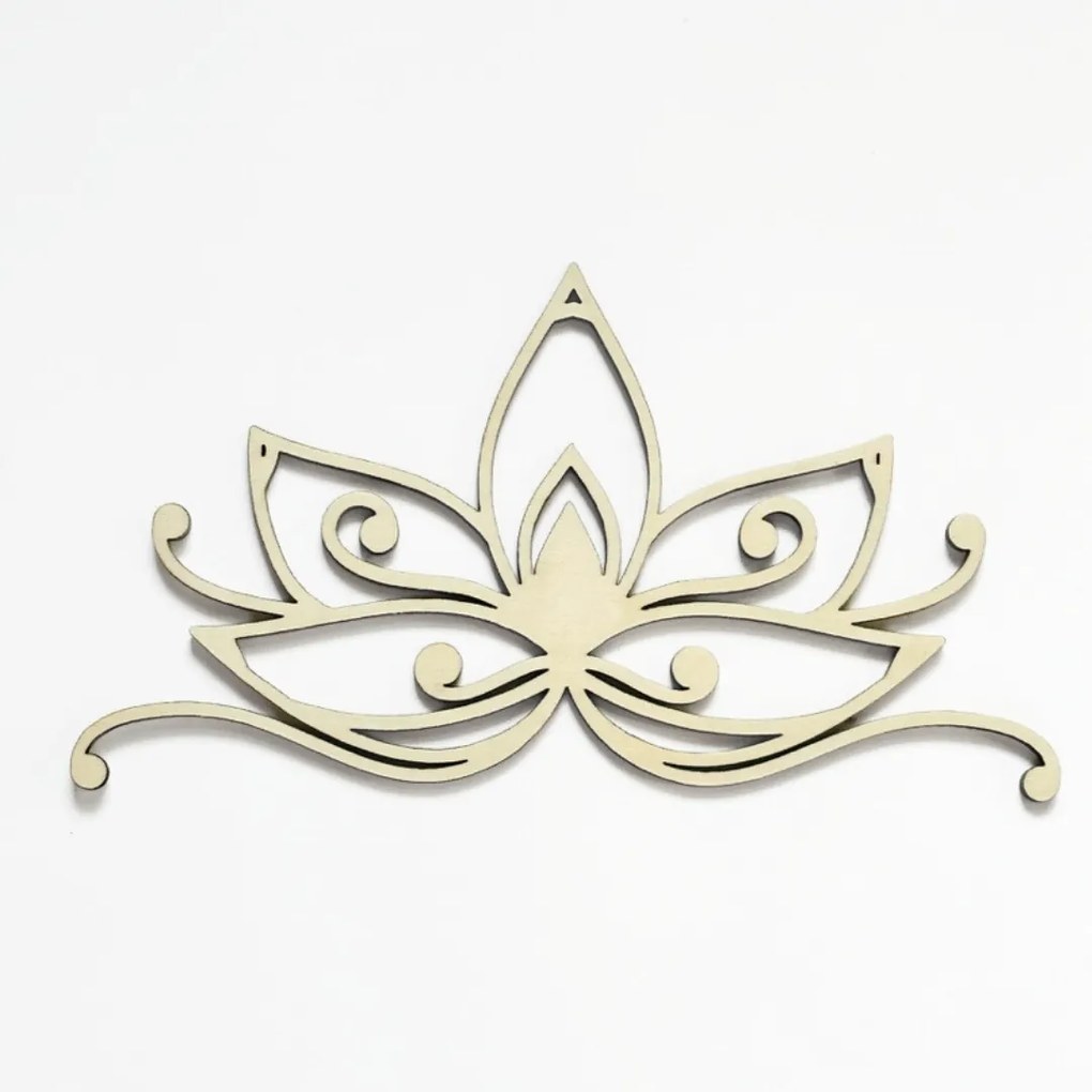 Fa fali dekoráció Lótuszvirág 30 cm Rétegelt lemez