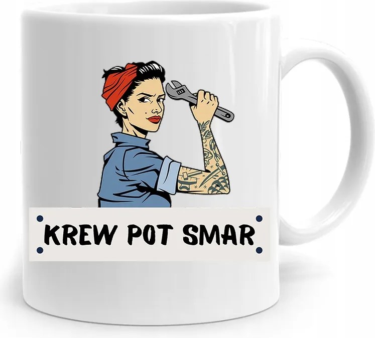 Ajándék Bögre Szerelőnek Izzadság Vér És Kenőanyag fényképes nyomtatással