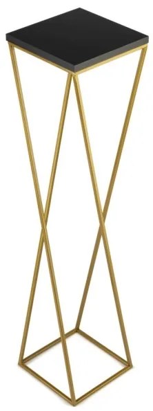 LOFT virágtartó állvány 100x24 cm arany/fekete