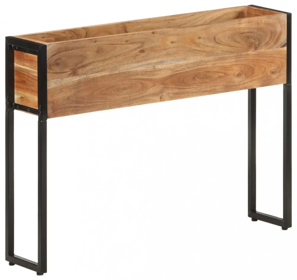 tömör akácfa virágtartó 90 x 20 x 68 cm