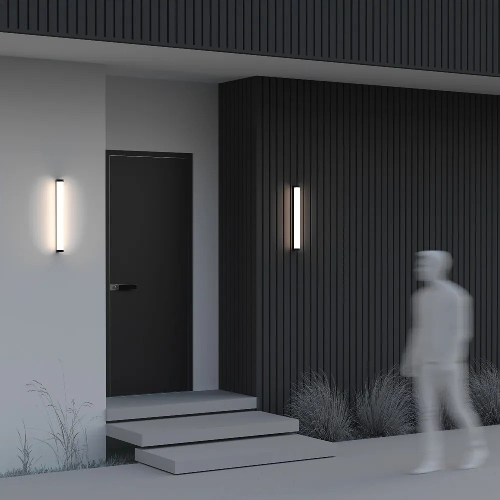 MAYTONI O482WL-L16B3K ROUNGE Modern Kültéri Fali Lámpa Fekete LED IP54