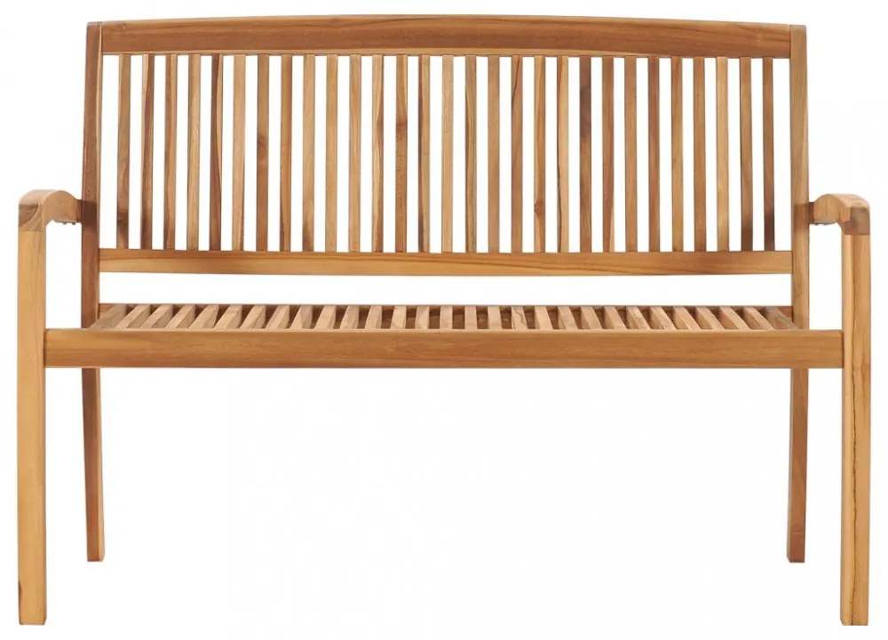 2 személyes tömör tíkfa kerti pad asztallal 128,5 cm