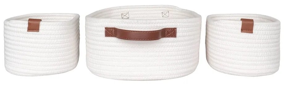 Fürdőszobai textil tárolókosár szett 3 db-os 35x25x13 cm Jarana – House Nordic
