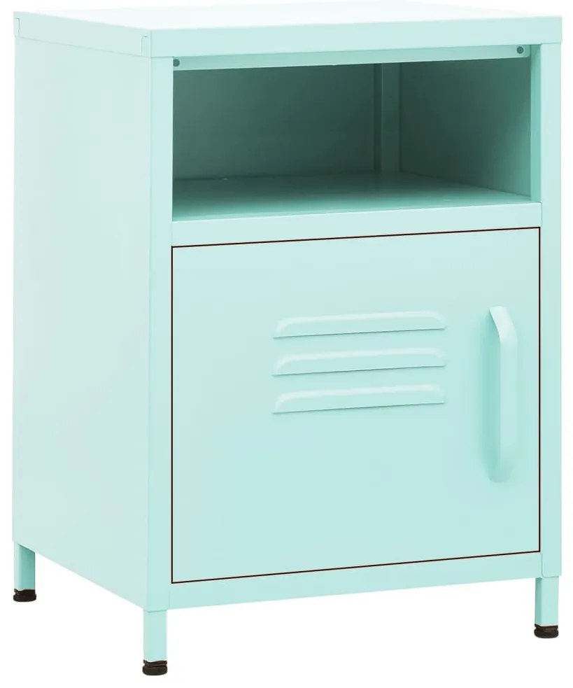 2 db menta acél éjjeliszekrény 35 x 35 x 51 cm