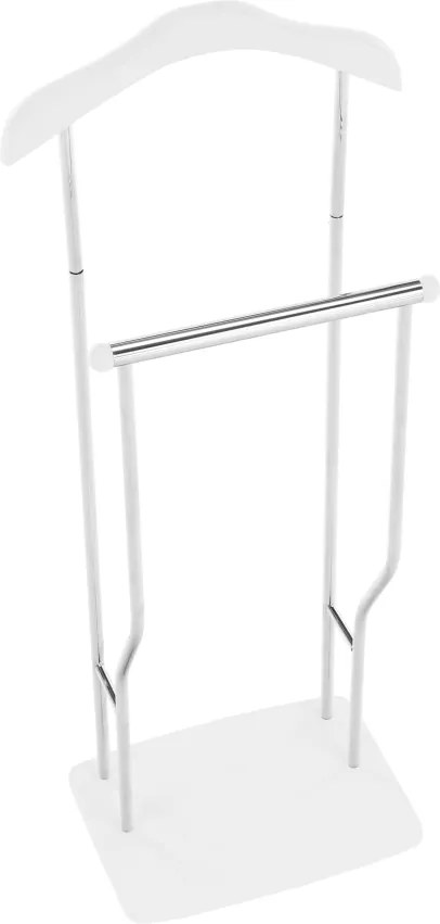 Fogas, néma szolga, króm + fehér, ELIAS