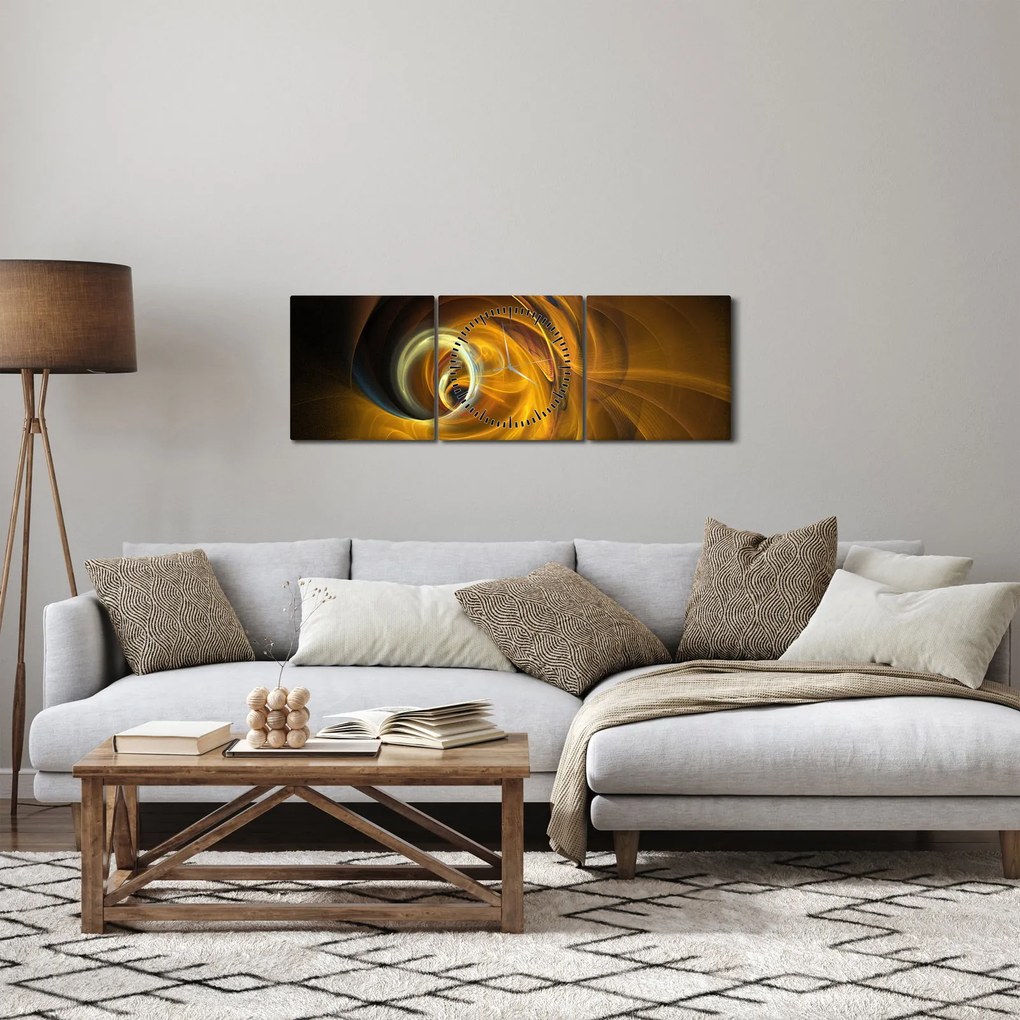 Kép - Absztrakció mozgásban (órával) (90x30 cm)
