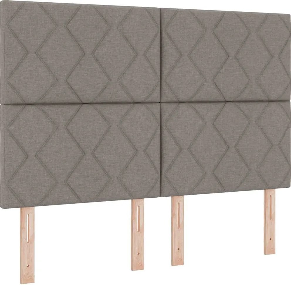 vidaXL Fejtámla Tópszínű 160 cm szövet