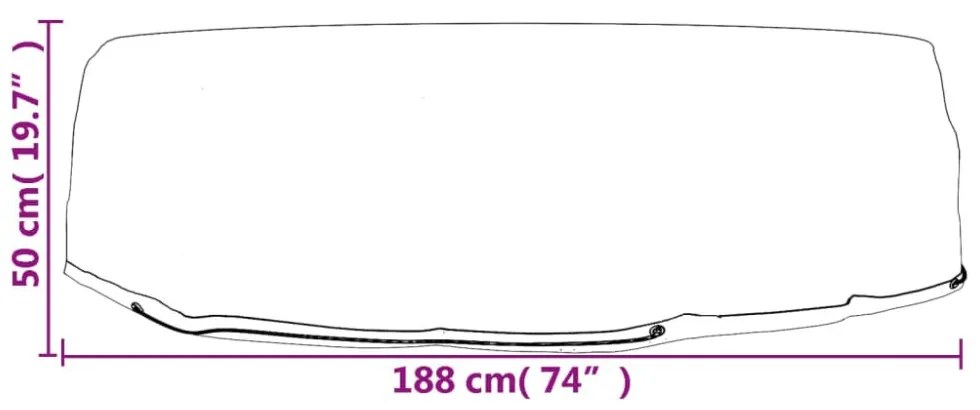 2 db kerek sziget-társalgóhuzat 8 fűzőlyukkal Ø188 x 50 cm