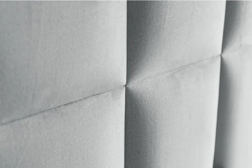 Világosszürke ágyneműtartós boxspring ágy 160x200 cm Flip – Ropez