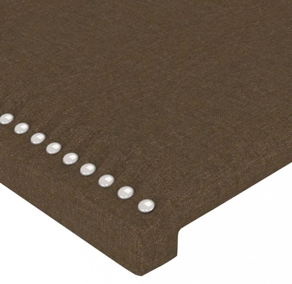 4 db sötétbarna szövet fejtámla 100x5x78/88 cm
