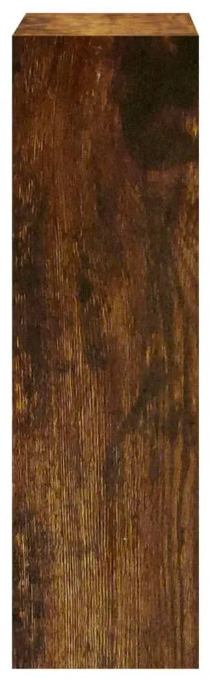 vidaXL füstös tölgy színű szerelt fa cipősszekrény 63x24x81 cm