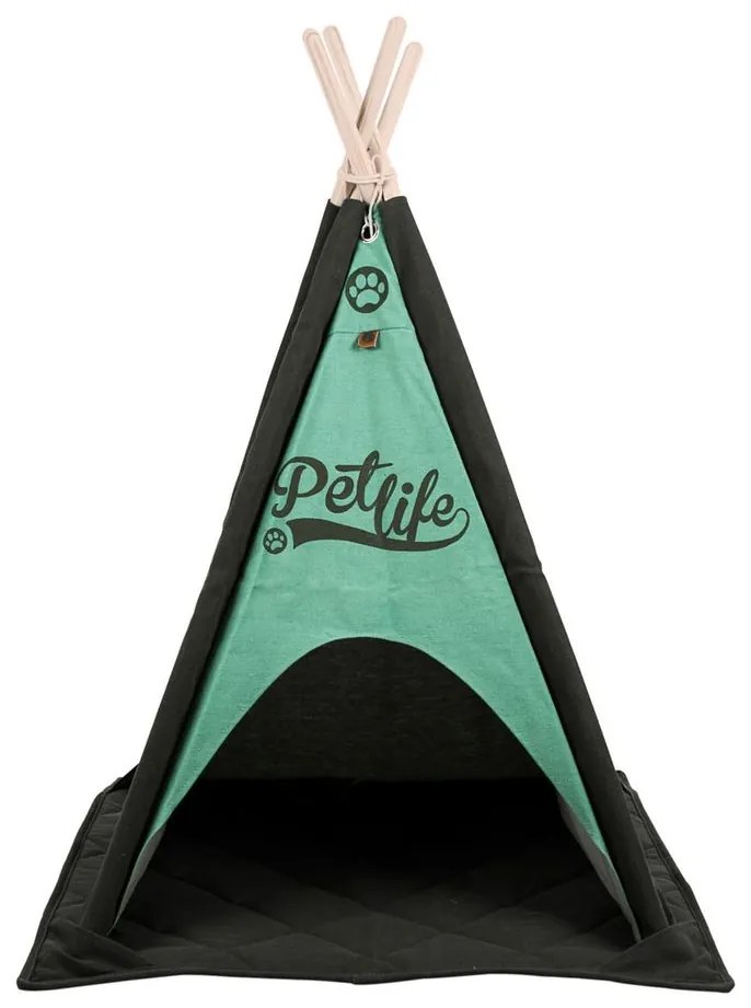 Cica sátor, menta-fekete - TIPI CAT