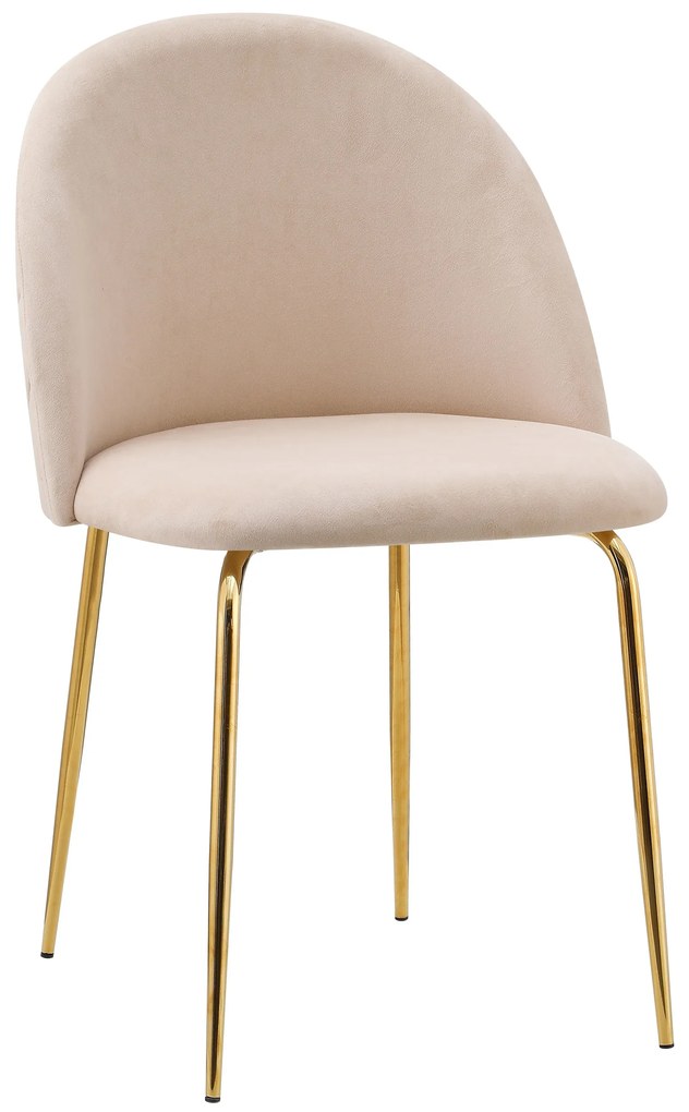 Bársonyszék Fargo Gold Velvet bézs