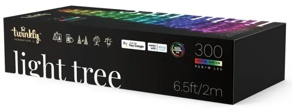 Twinkly TWP300SPP-BEU RGBW LED kültéri karácsonyfa 300 LED, 2m, IP44, Wi-Fi