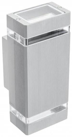 Lámpa Fali Lámpa NESSA 2 irányú, GU10, MAX. 50W, IP54, AC220-240V, 50/60Hz, szürke
